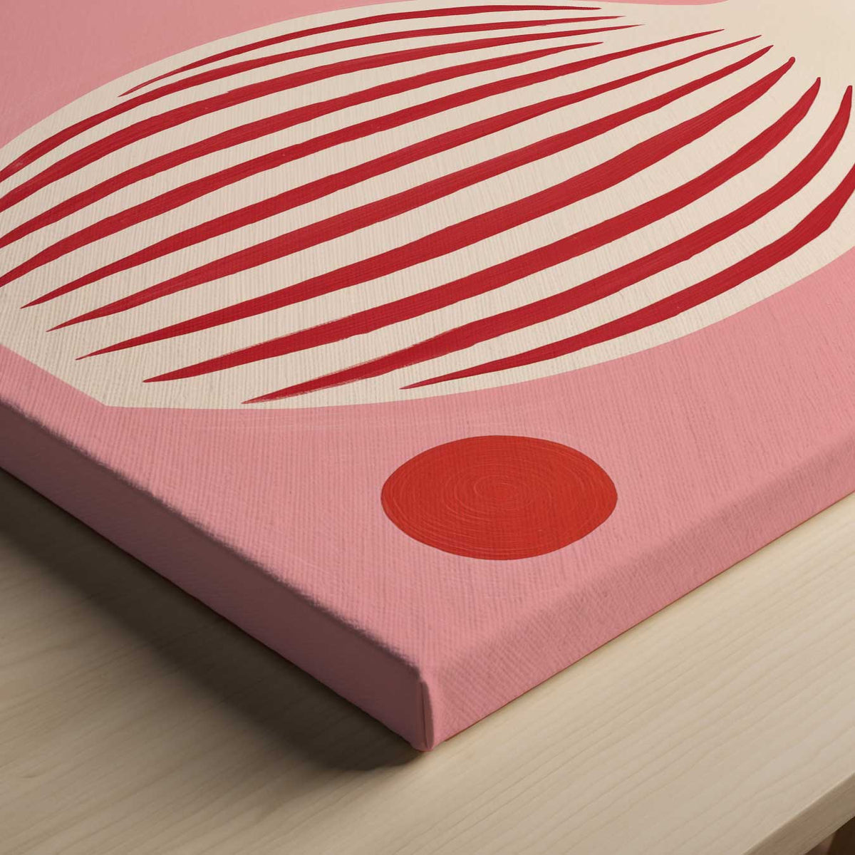 Speels Stilleven met Vaas en Bessen – canvas kunstwerk als wanddecoratie