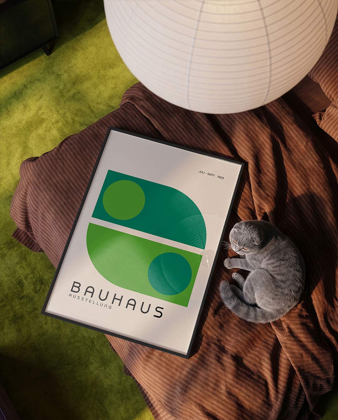 Vorm en kleur – moderne Bauhaus wandkunst als poster