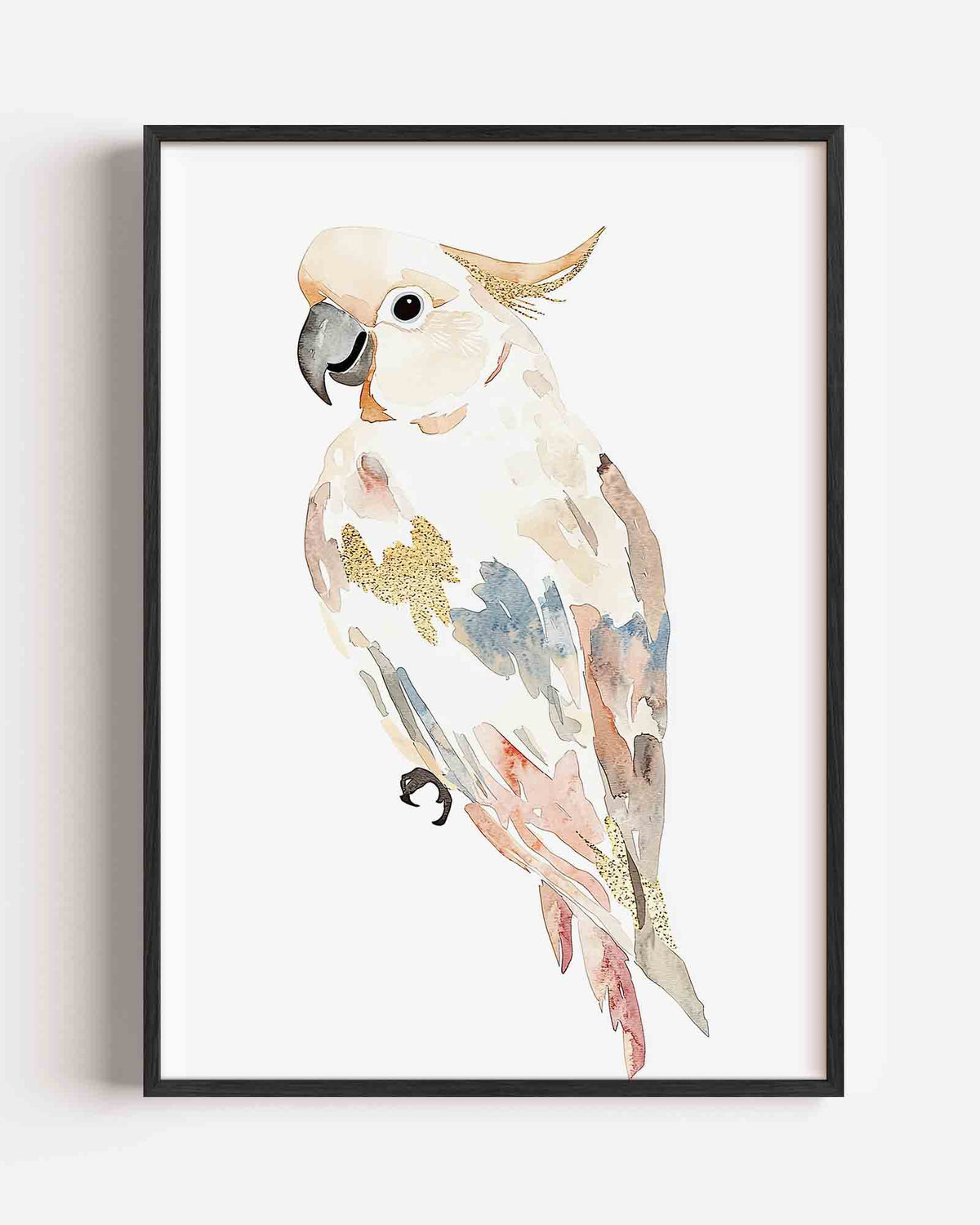 Papegaai aquarel – dieren portret poster als wanddecoratie