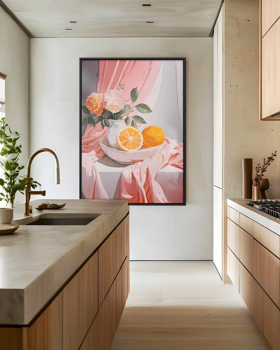 Sfeervolle Stilleven Met Citrus – plexiglas wanddecoratie in portret formaat