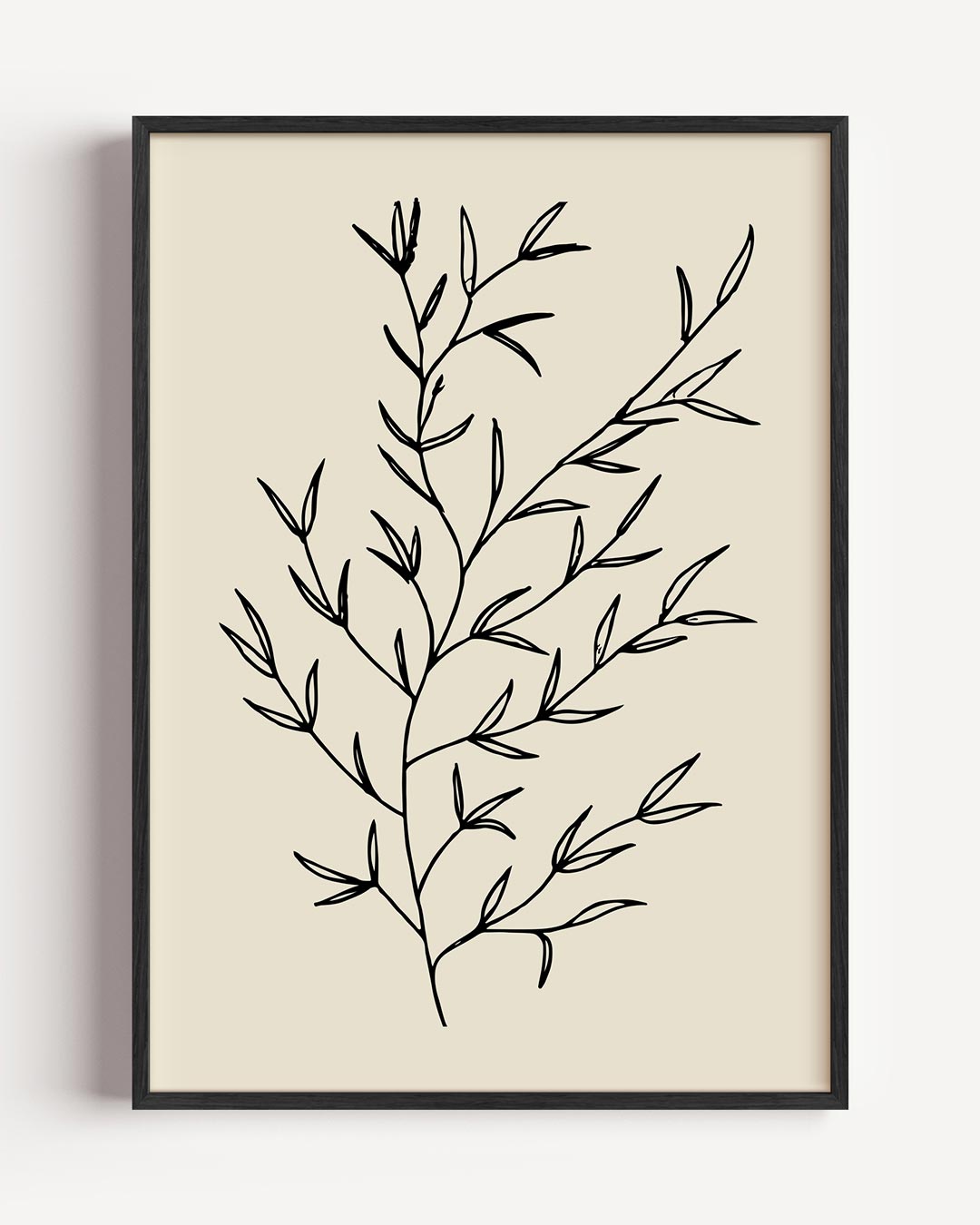 Minimalistische Botanische – bloemen portret poster als wanddecoratie