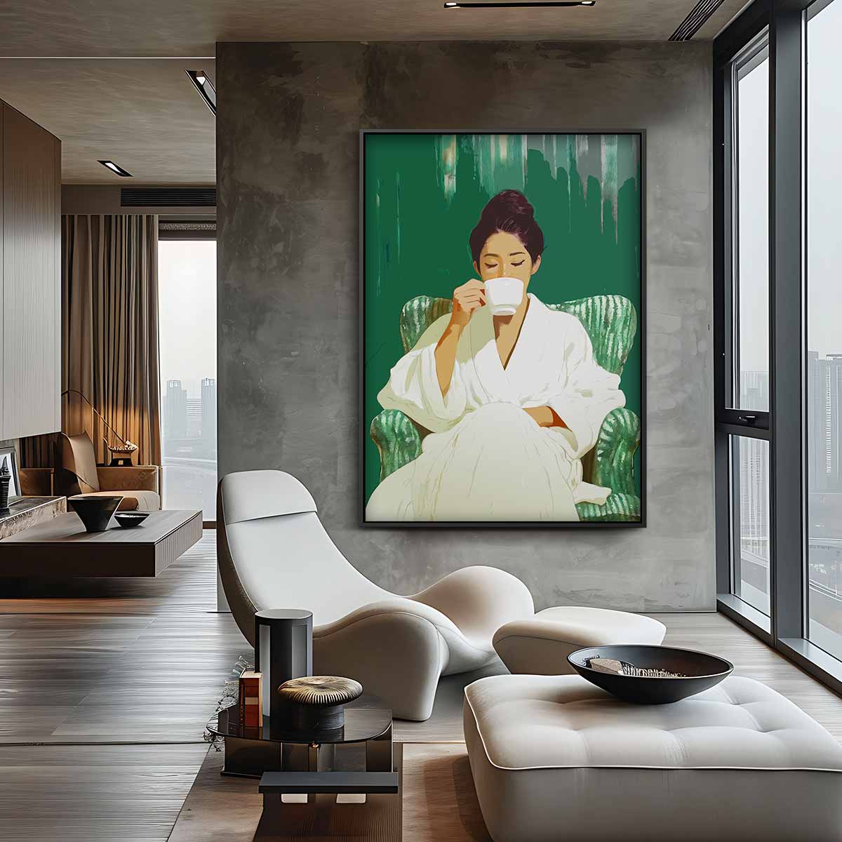 Moment van Rust – staande wandkunst voor woonkamer of interieur