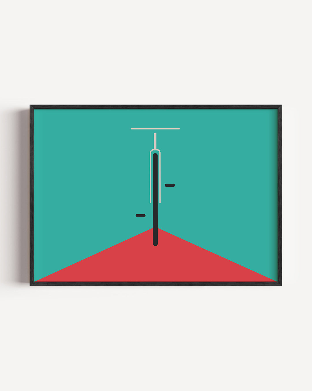 Abstracte – liggende Bauhaus poster als wanddecoratie