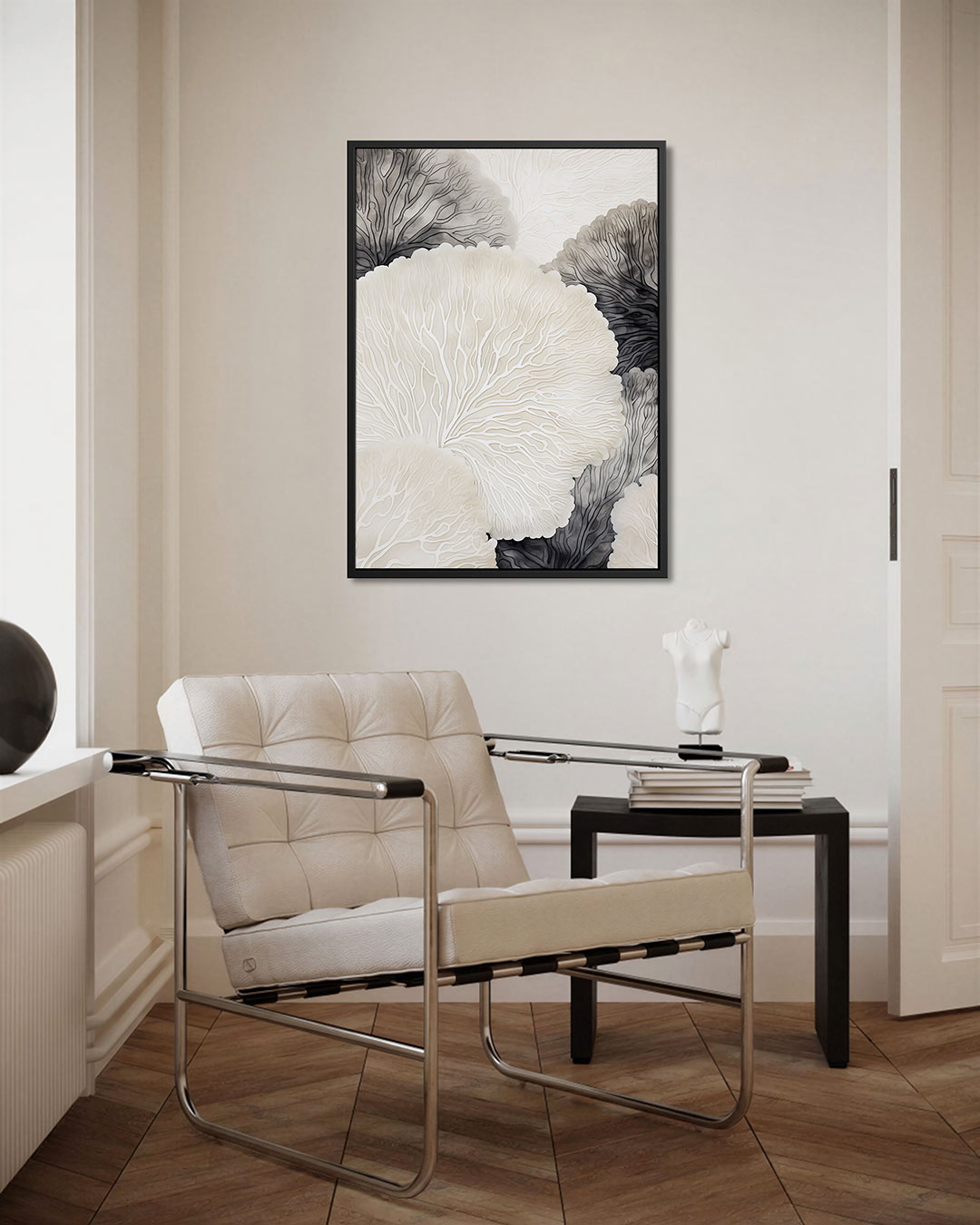Organische lijnen – staand wanddecoratie kunstwerk