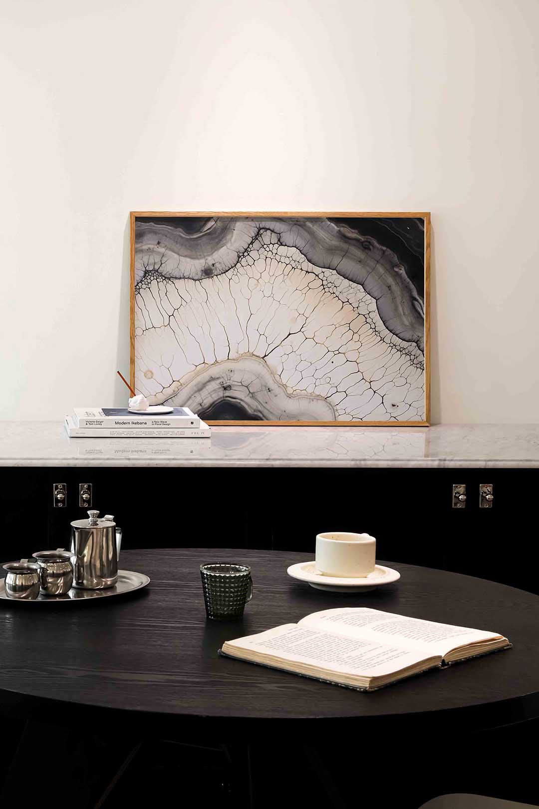 Abstracte lijnen – abstracte poster in liggend formaat