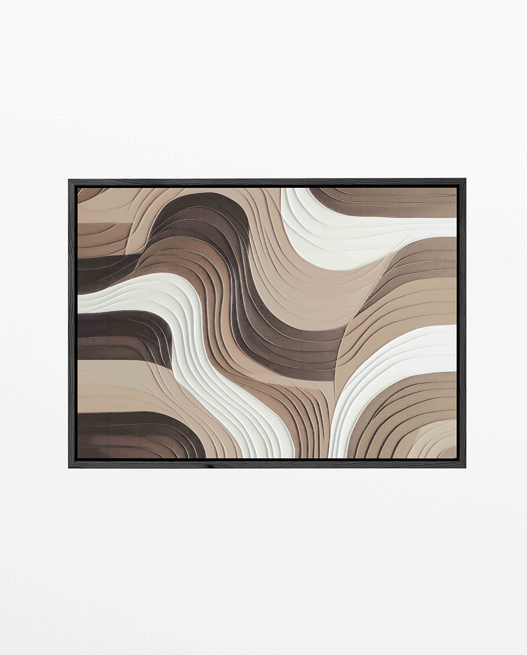 Golvende lijnen – Abstract kunstwerk – liggend abstract kunstwerk