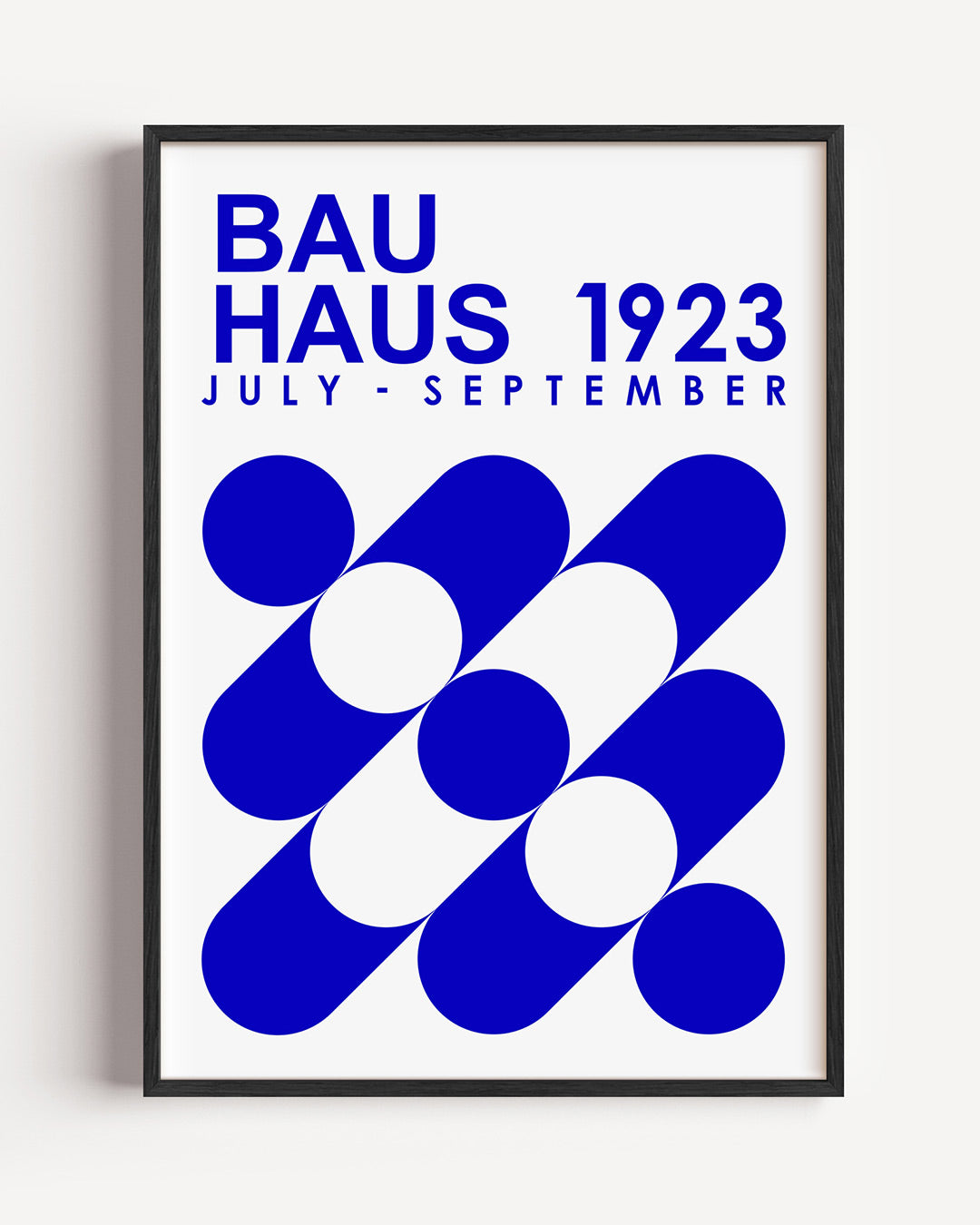 Vormen en vlakken – staande Bauhaus poster als wanddecoratie