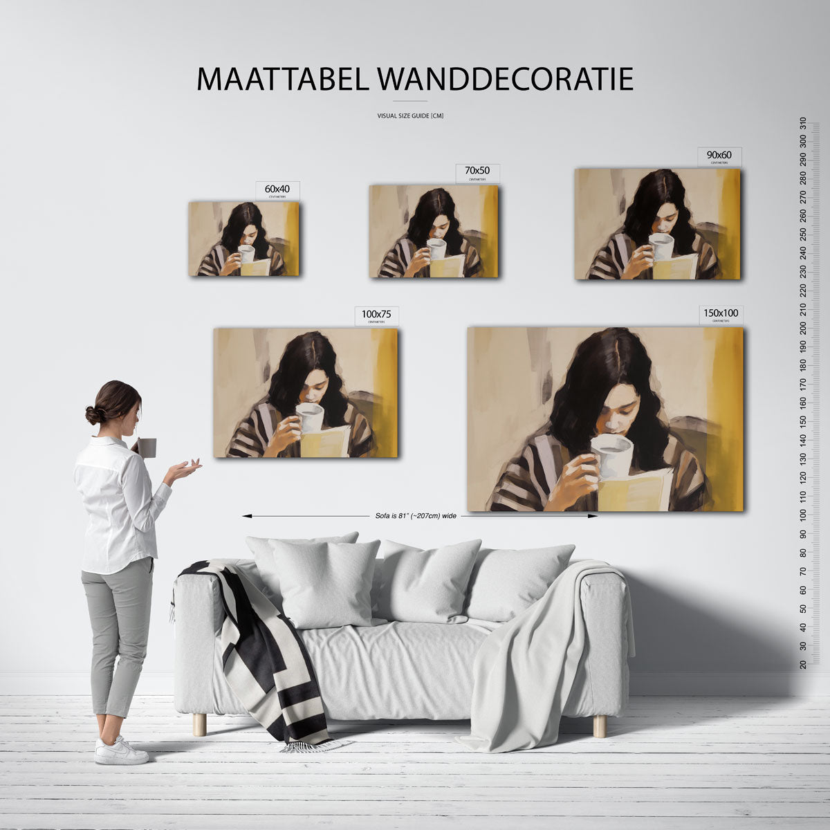 Intieme leesmoment – kunstwerk op canvas, dibond of plexiglas