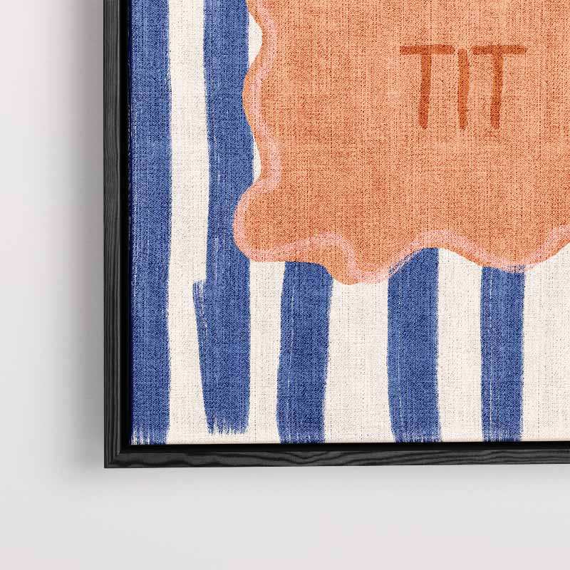 Bon Appétit Artistieke – kunstwerk met zwarte baklijst