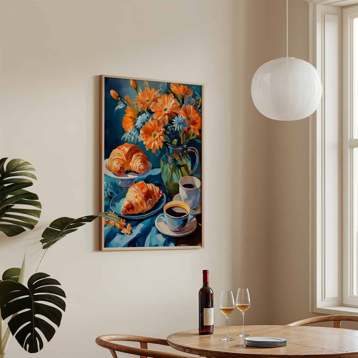 Rustieke Ontbijt Sfeerposter – keukenposter in staand formaat