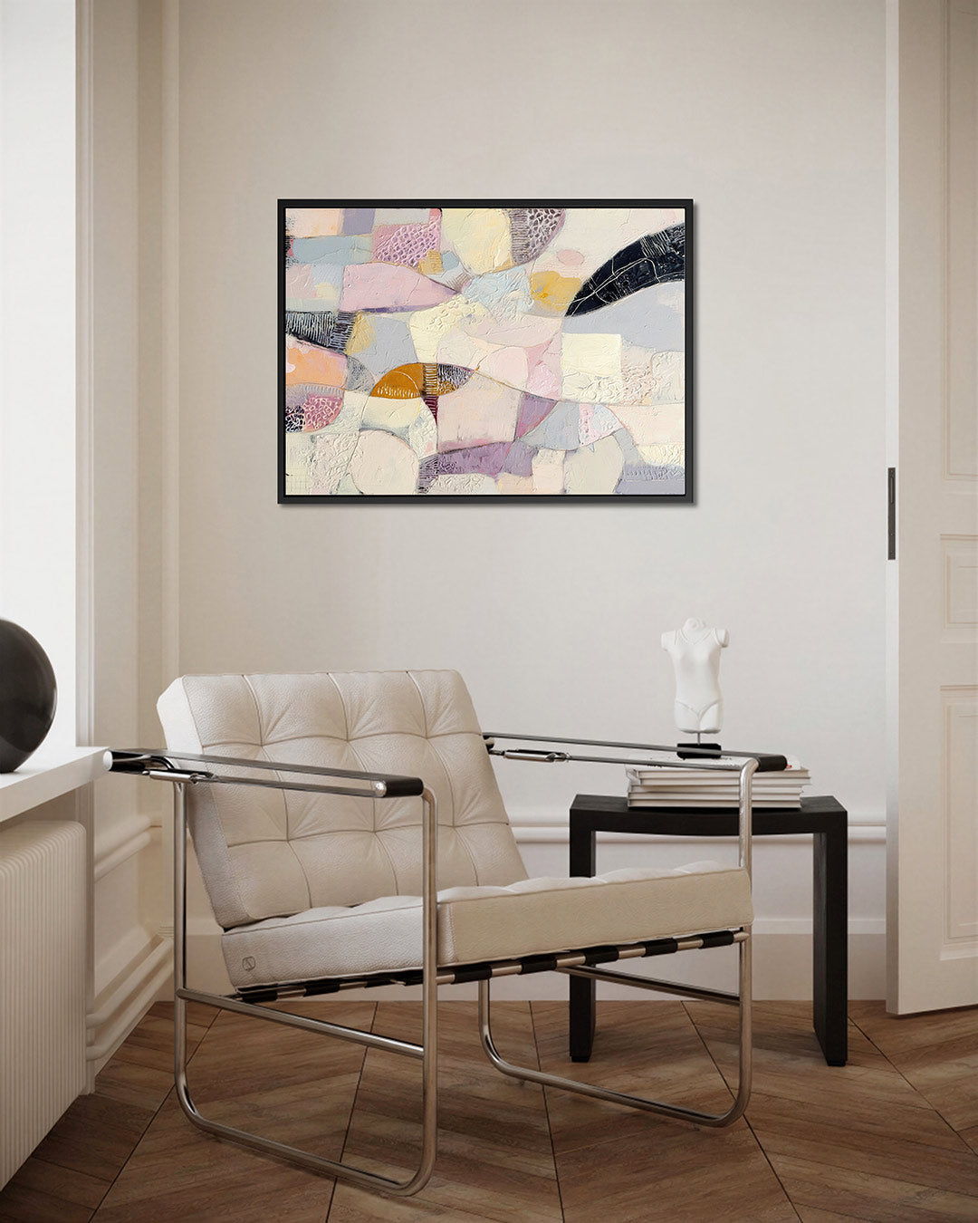 Organische vormen compositie – Textuur – kunstwerk op canvas, dibond of plexiglas