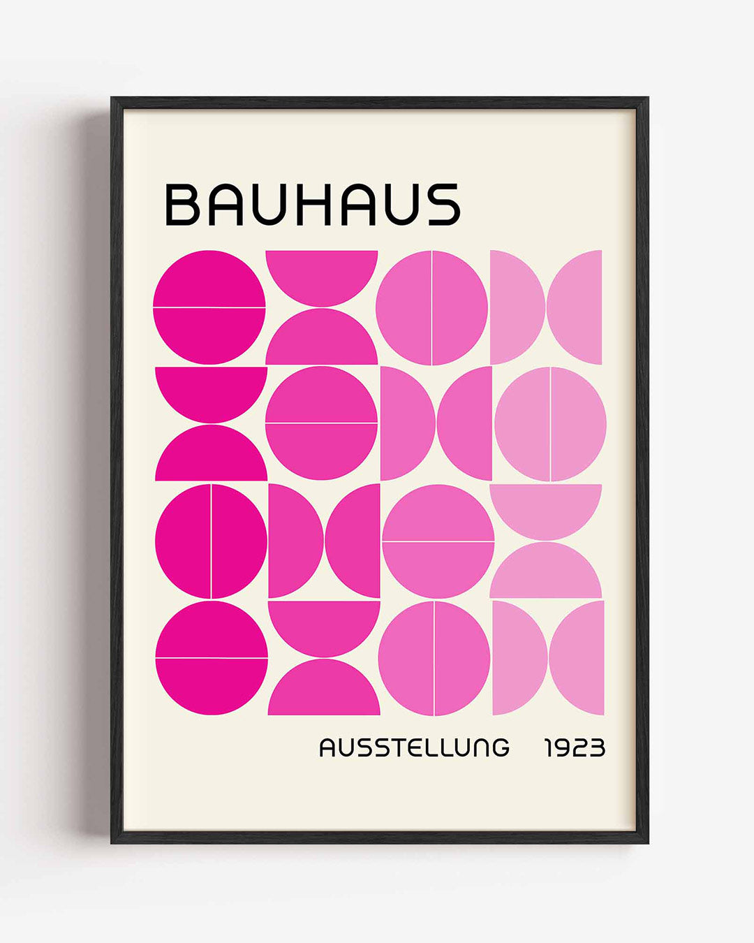 Vormen en vlakken – staande Bauhaus poster als wanddecoratie