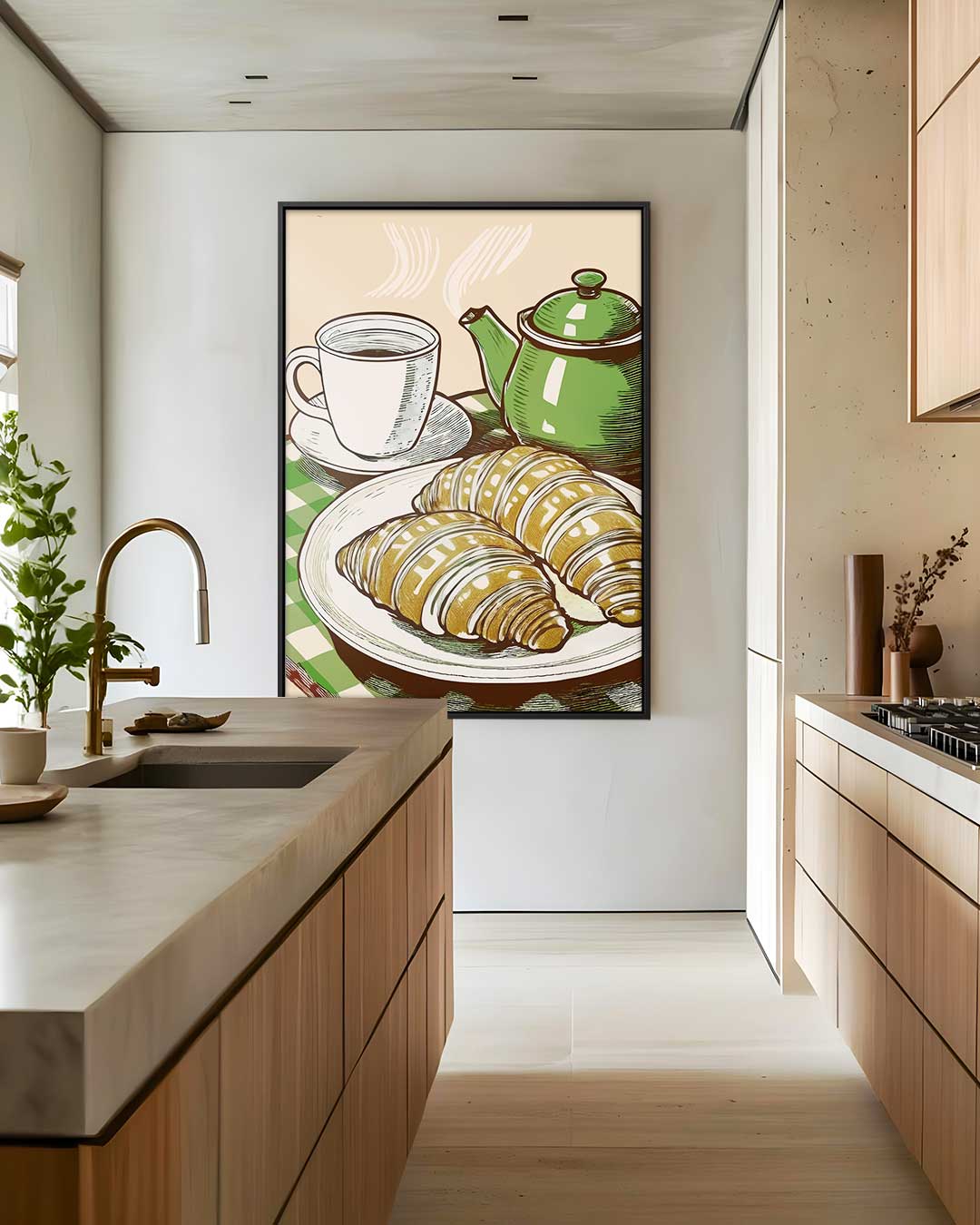 Ontbijt Sfeertje – staand kunstwerk voor modern interieur