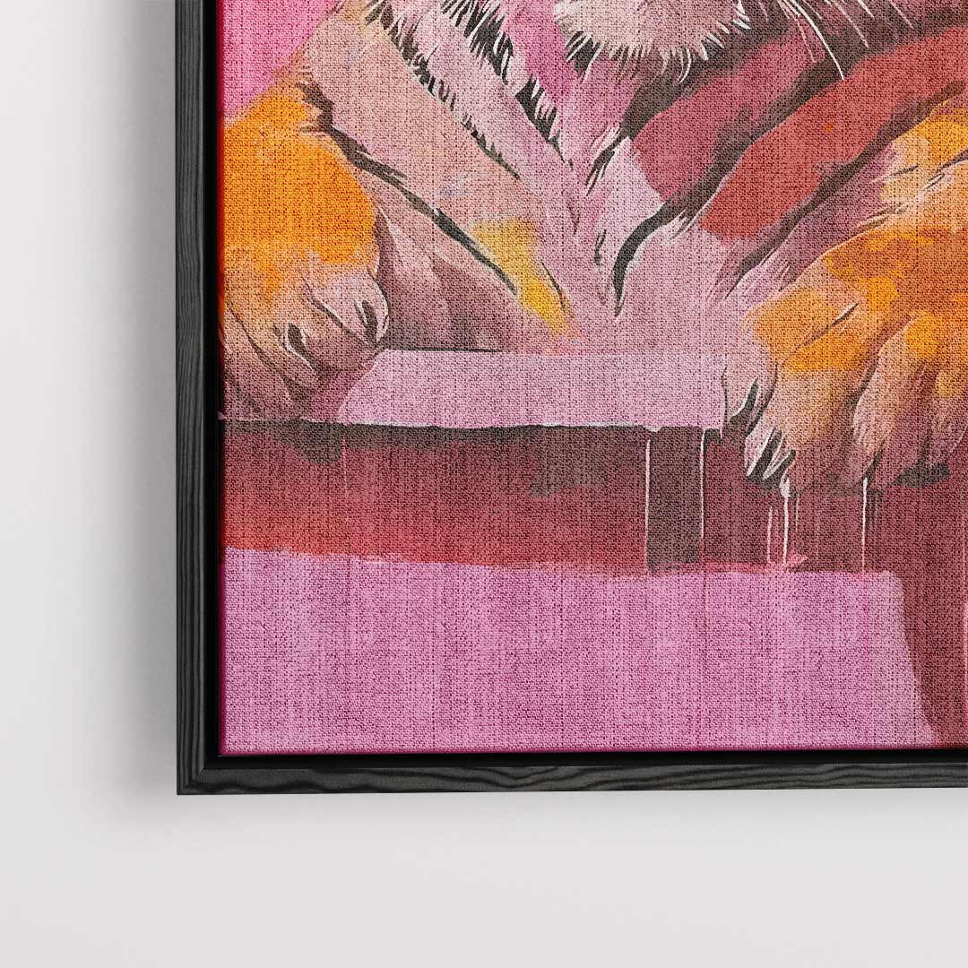 Kleurrijke Tijger Kunst – plexiglas wanddecoratie in portret formaat