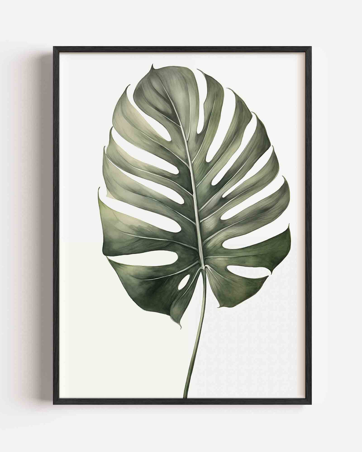 Monstera blad – jungle portret poster als wanddecoratie