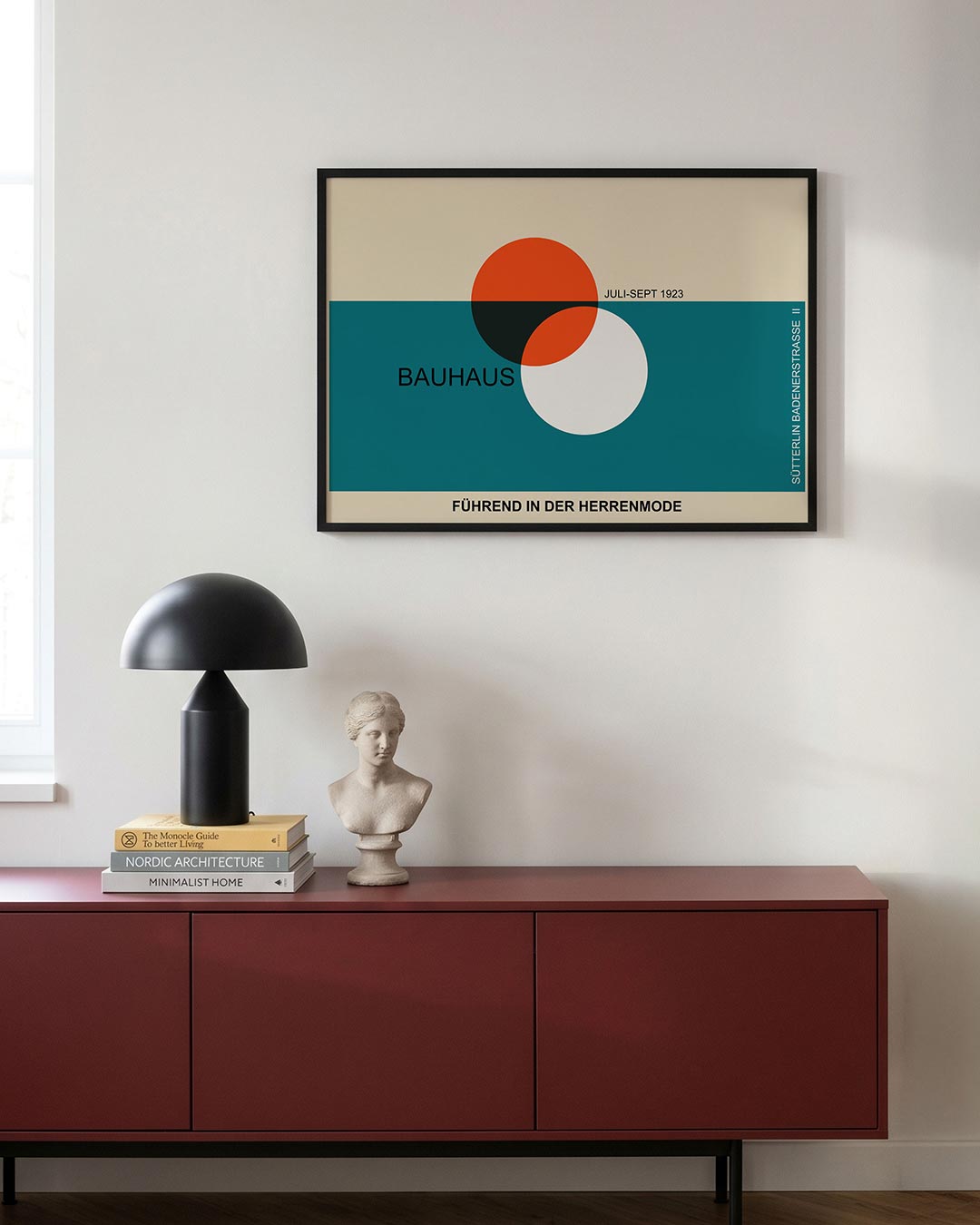 Vormen en kleurvlakken – moderne Bauhaus wandkunst als poster