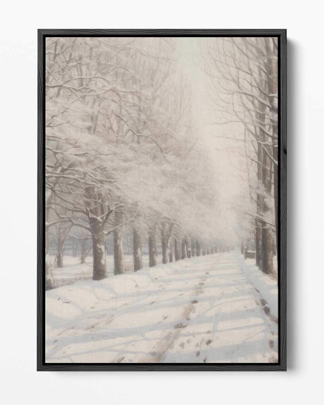 Winter Wonderland Laantje – portret kunstwerk als wanddecoratie