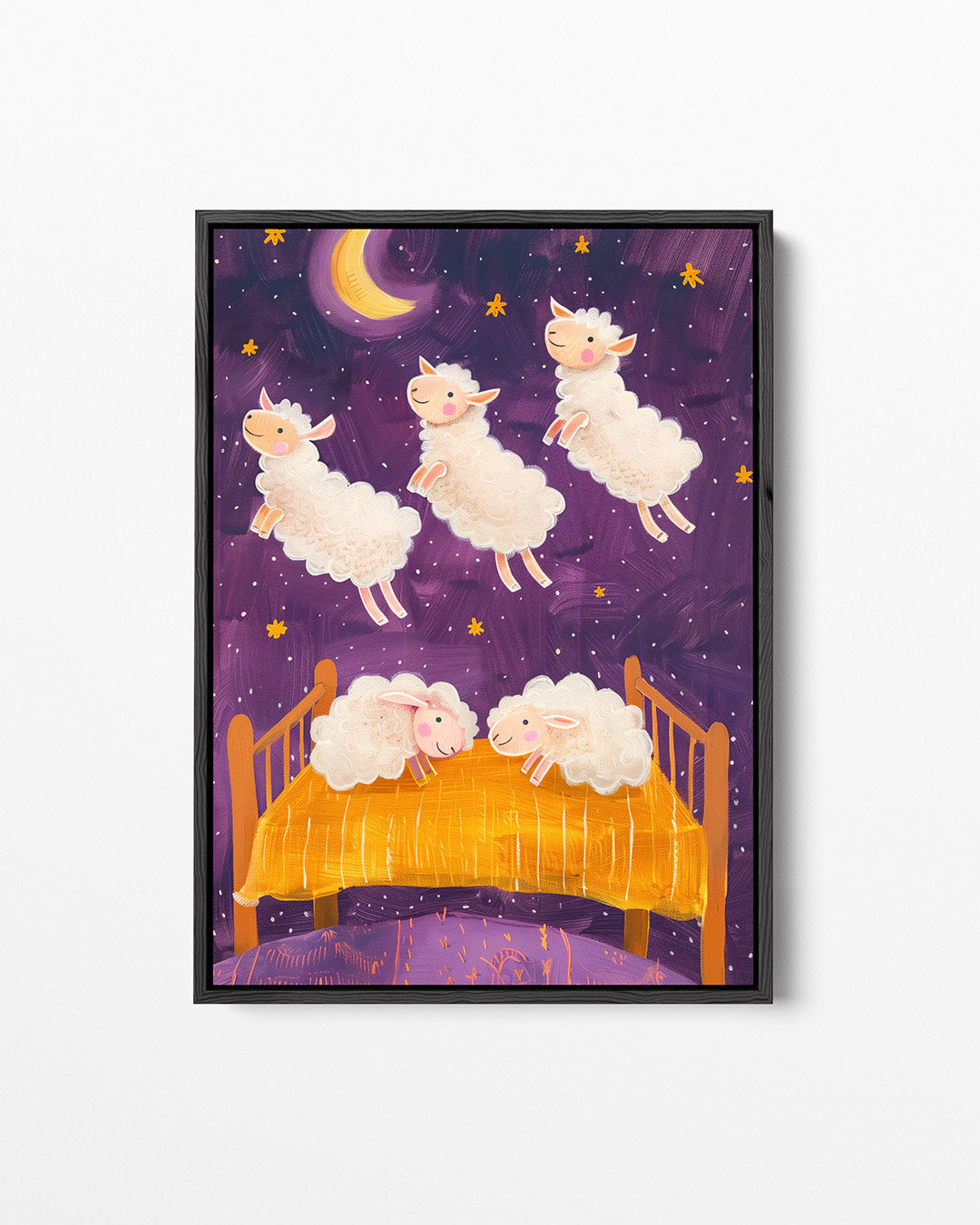 Dromerige schapen – staand wanddecoratie kunstwerk