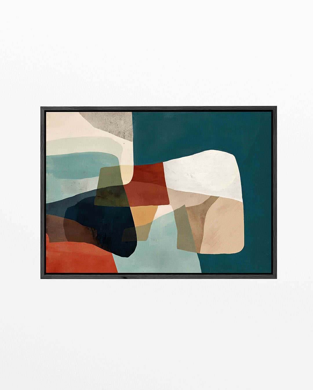 Organische vormen compositie – Diverse – liggend abstract kunstwerk