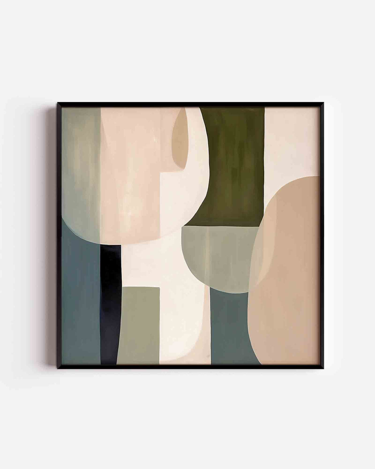 Abstracte vormen – abstracte vierkante poster als wanddecoratie
