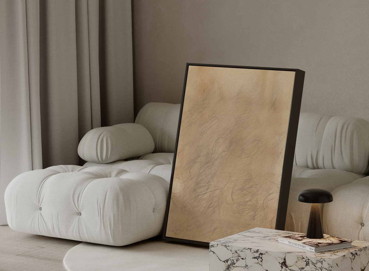 Vervlochten Lijnen Chaos – staande wandkunst voor woonkamer of interieur