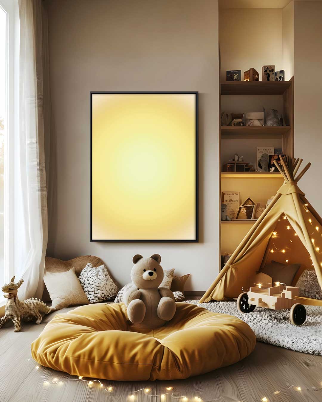 Zachte Zonsondergang – staand kunstwerk voor modern interieur