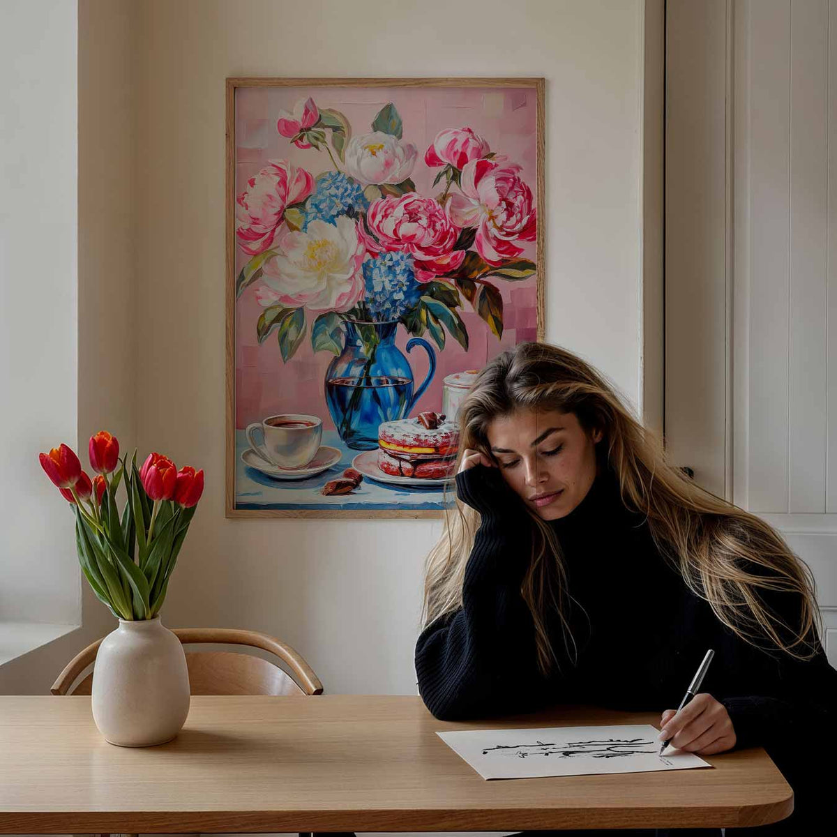 Bloemige Ontbijt Vibes – keuken portret poster, afbeelding 7