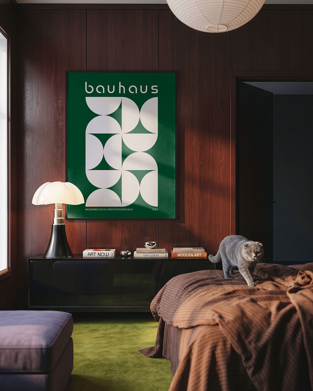 Geometrische vormen – geometrische Bauhaus poster in staand formaat