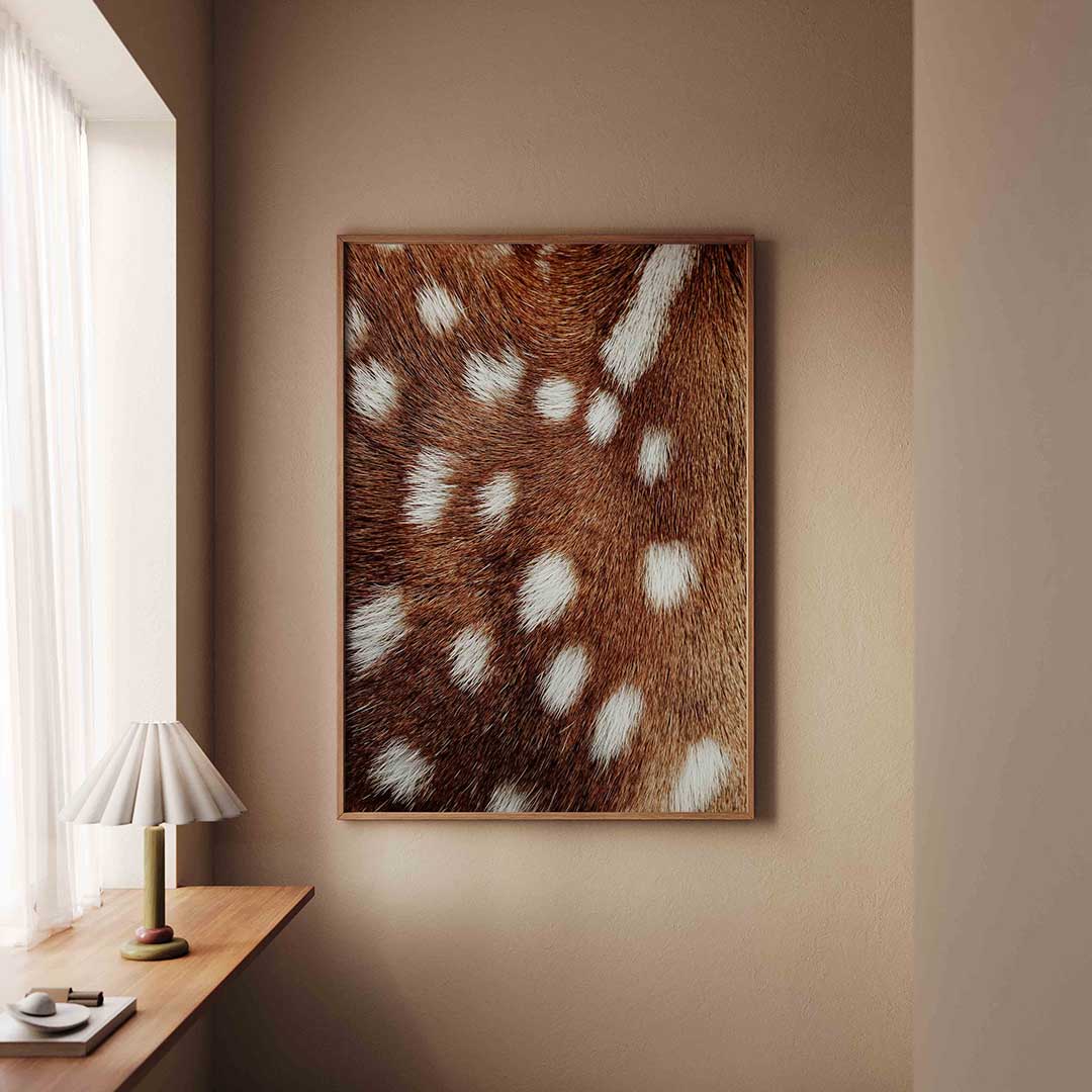 Gevlekte vacht – staande safari wanddecoratie van WallArtistic