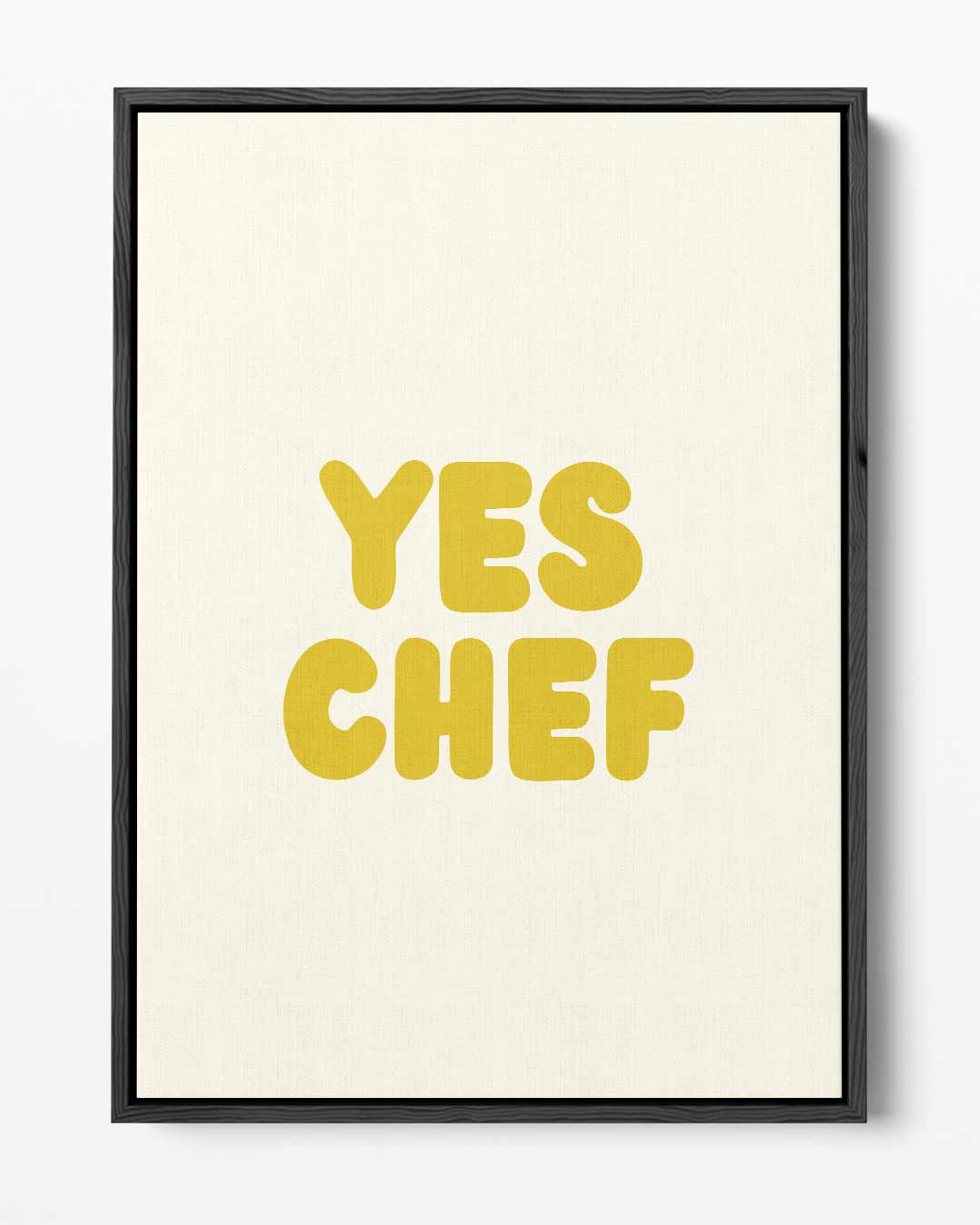 Yes Chef Keukenposter – portret kunstwerk als wanddecoratie