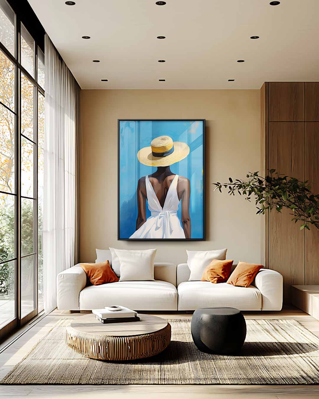Zonsondergang Zomer Vibes – staand kunstwerk voor modern interieur