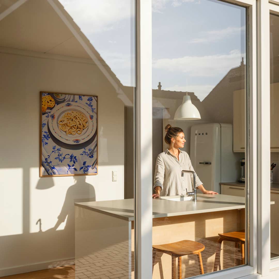 Kunstzinnige Pastaposter – keukenposter in staand formaat