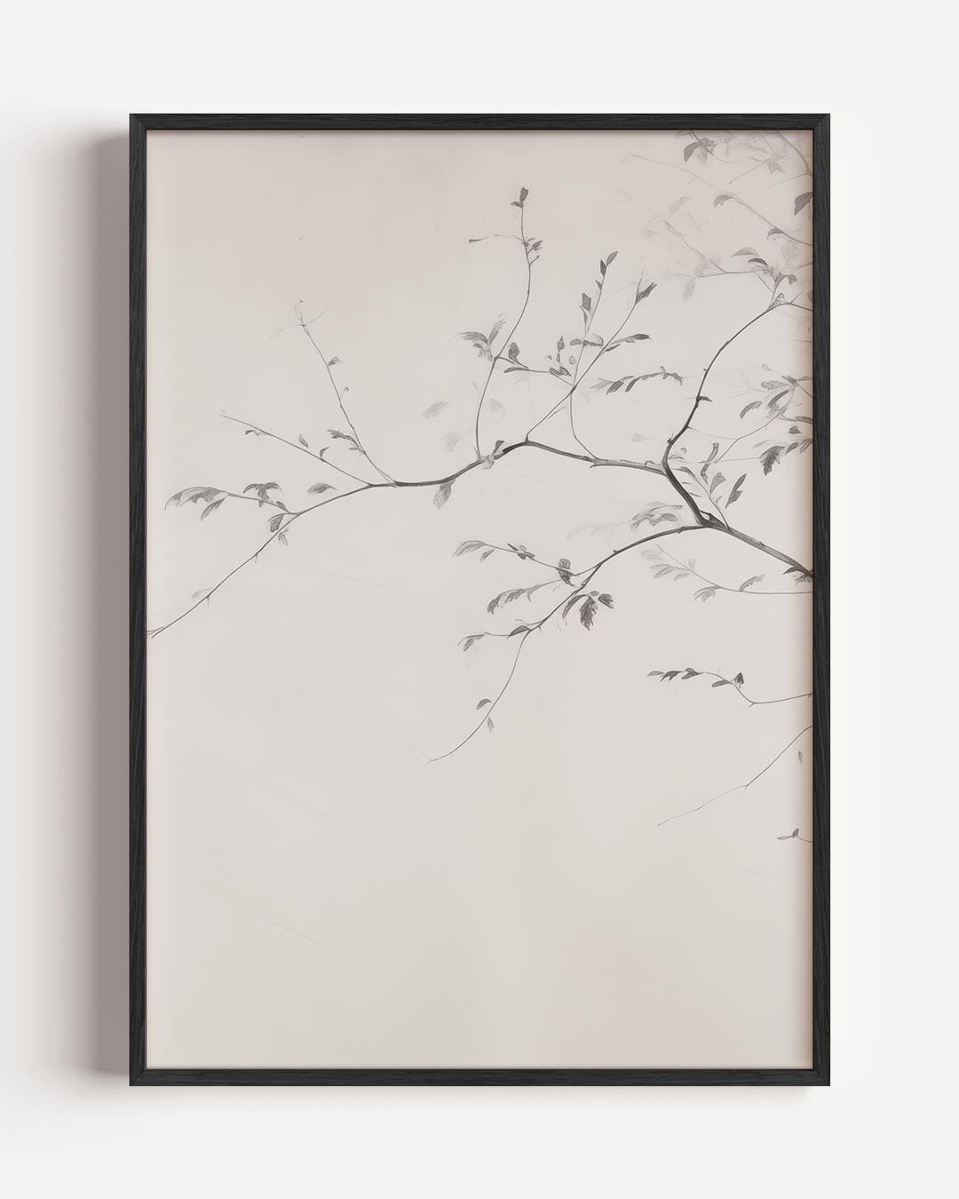 Minimalistische Boomtak Wanddecoratie – vintage portret poster als wanddecoratie