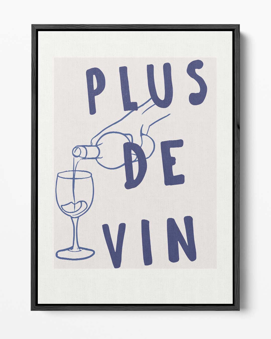 Plus de Vin Wijnposter – portret kunstwerk als wanddecoratie