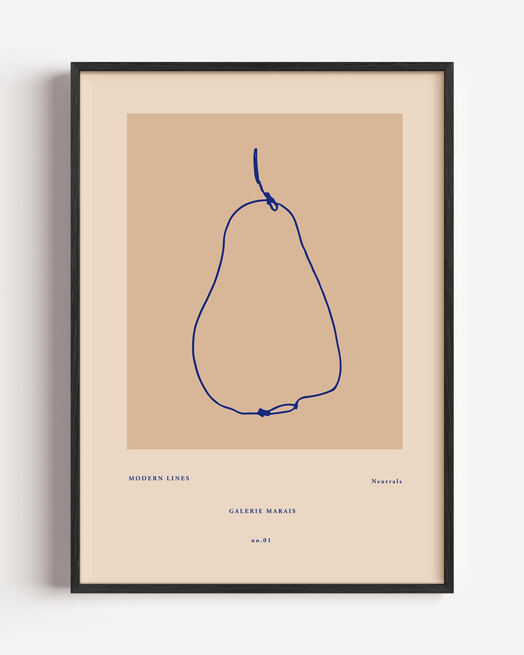 Moderne Lijnen Peer – keuken portret poster als wanddecoratie