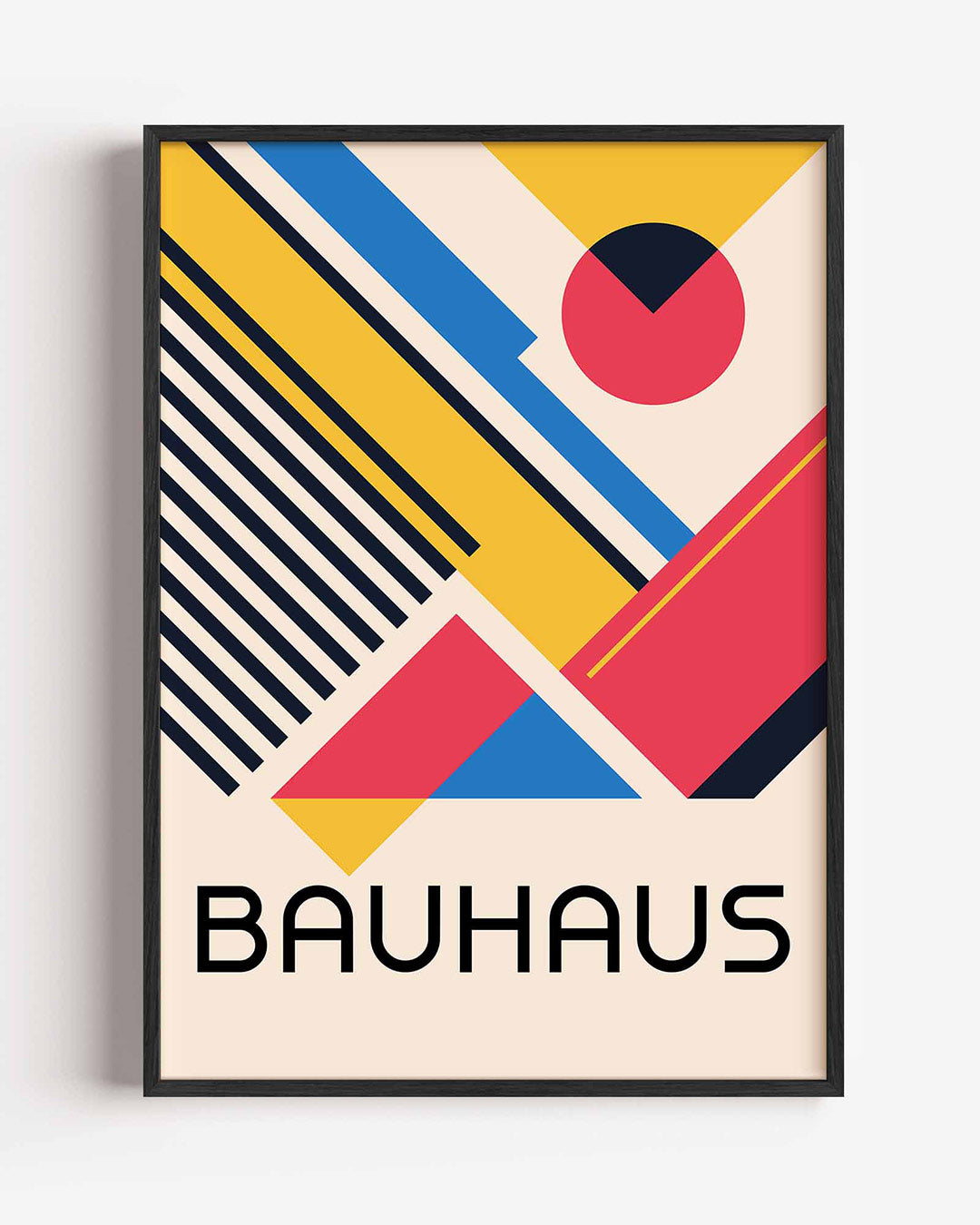 Abstracte – staande Bauhaus poster als wanddecoratie