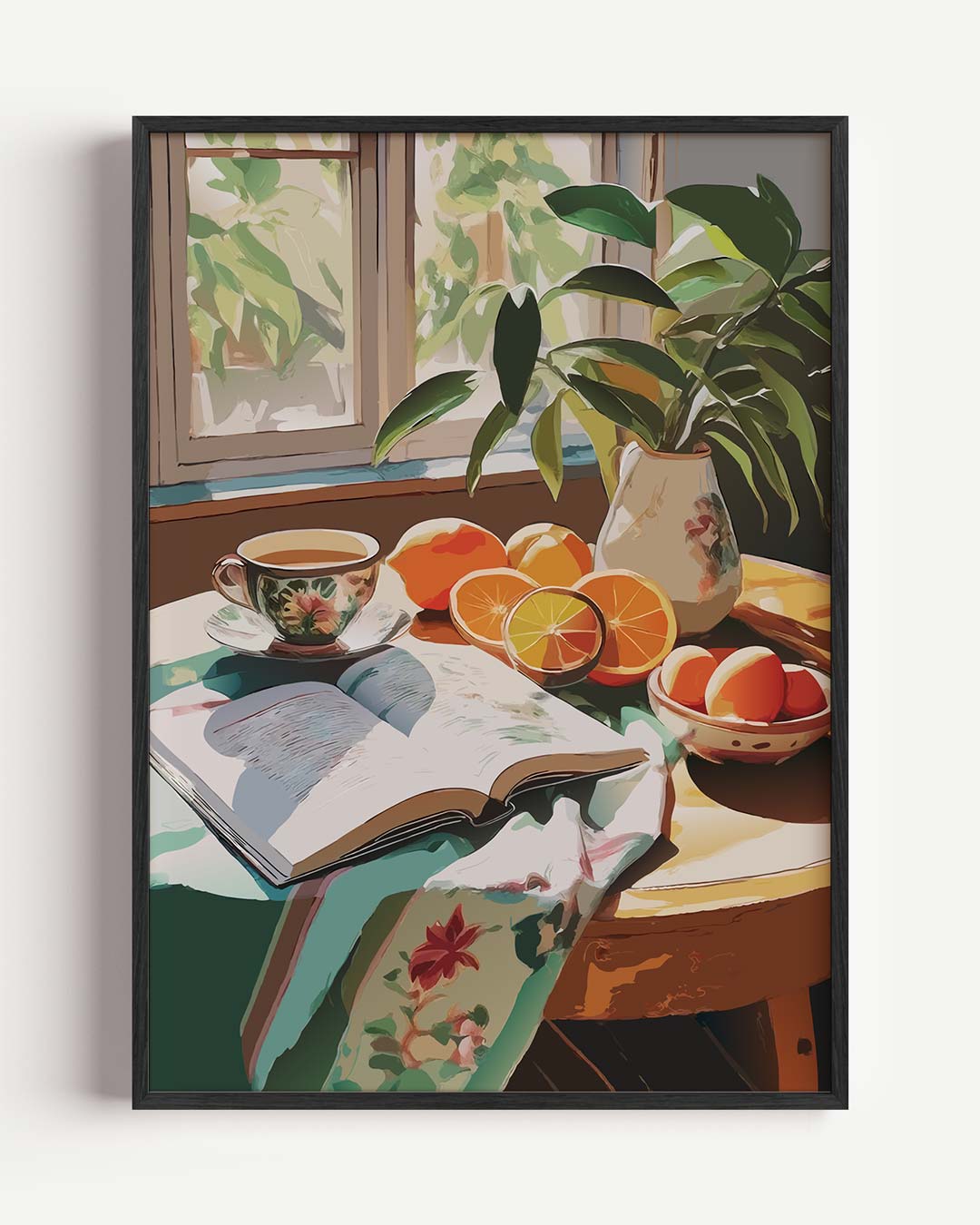 Zonnige Ochtenden – keuken portret poster als wanddecoratie