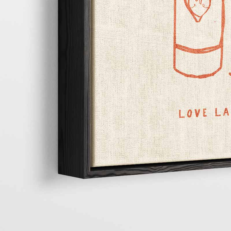 Wine Is My Love Language – plexiglas wanddecoratie in portret formaat