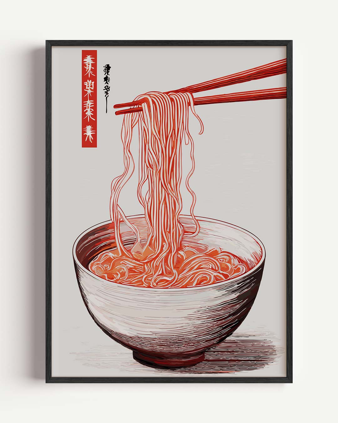 Aziatische Ramen Inspiratieposter – keuken portret poster als wanddecoratie