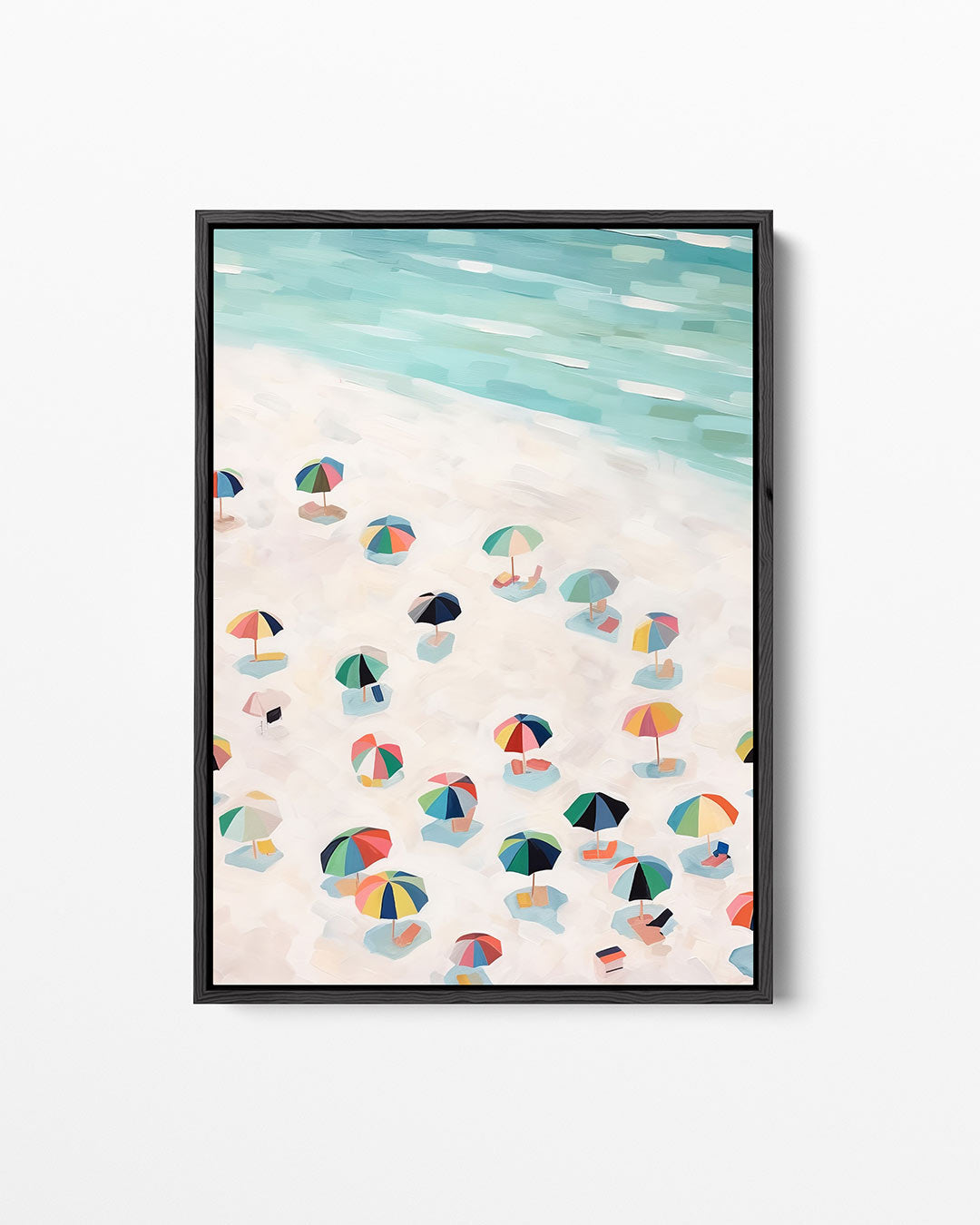Zomerse strandscène – staand wanddecoratie kunstwerk