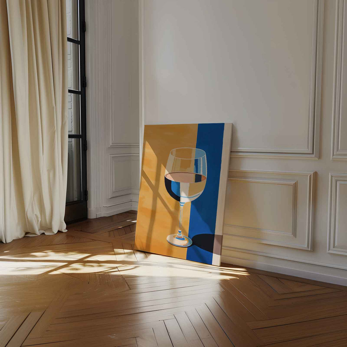 Glas in Kleurenspel – staand kunstwerk voor modern interieur