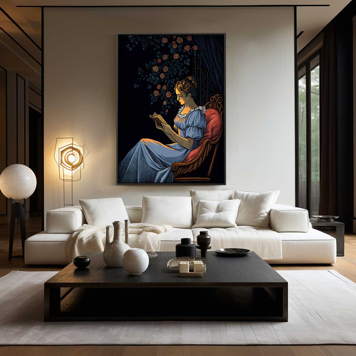 De Lezersdroom – staand kunstwerk voor modern interieur