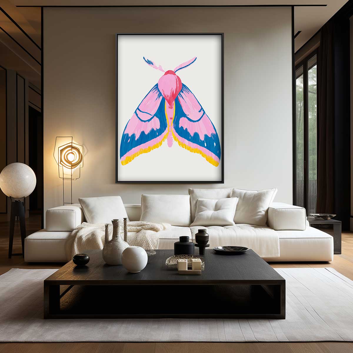 Kleurrijke Vlinder Fantasie – staand kunstwerk voor modern interieur