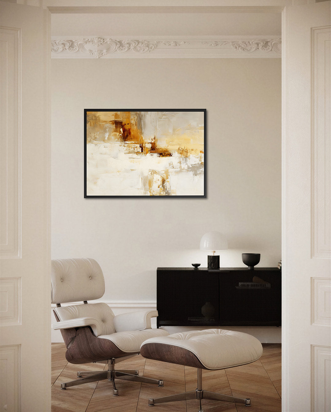 Warme aardetinten – liggende wanddecoratie