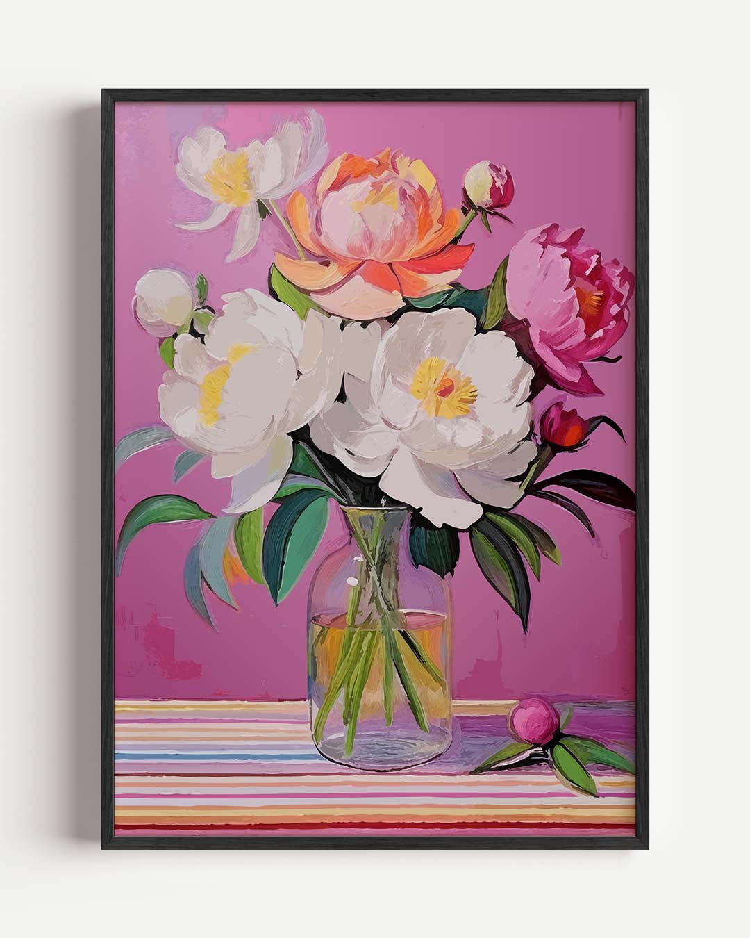 Elegante Bloemenpracht – bloemen portret poster als wanddecoratie