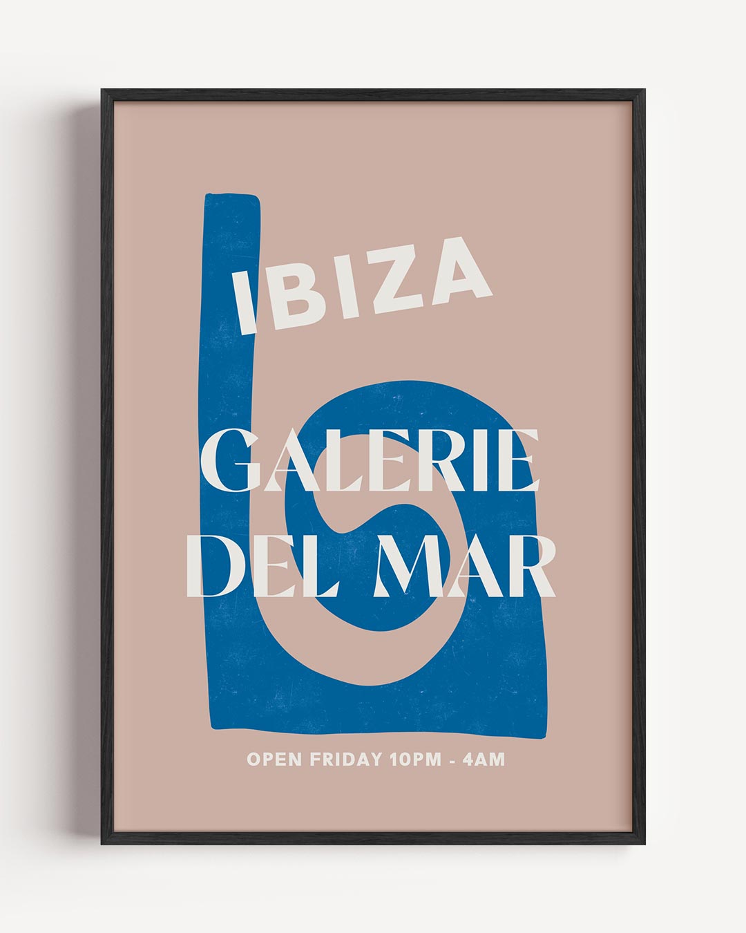 Stijlvolle Ibiza – zomer portret poster als wanddecoratie