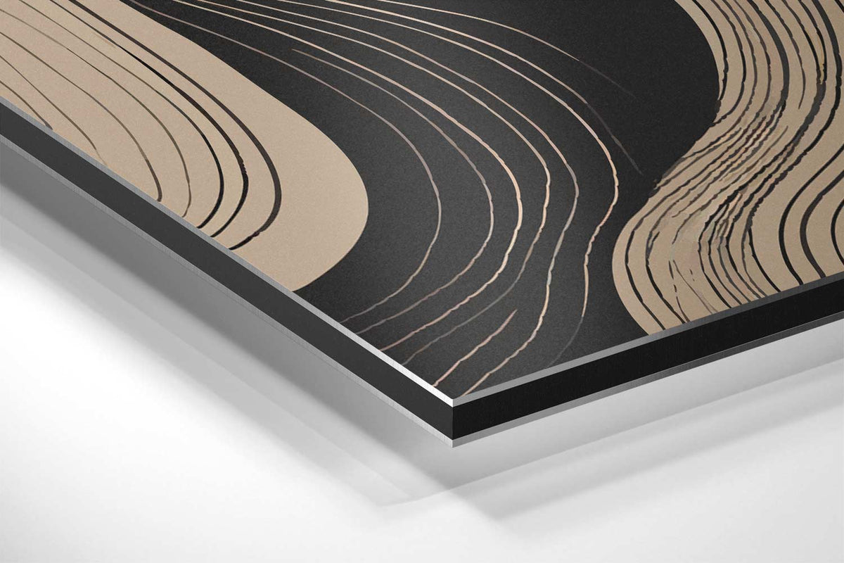 Golvende Elegantie – canvas kunstwerk als wanddecoratie