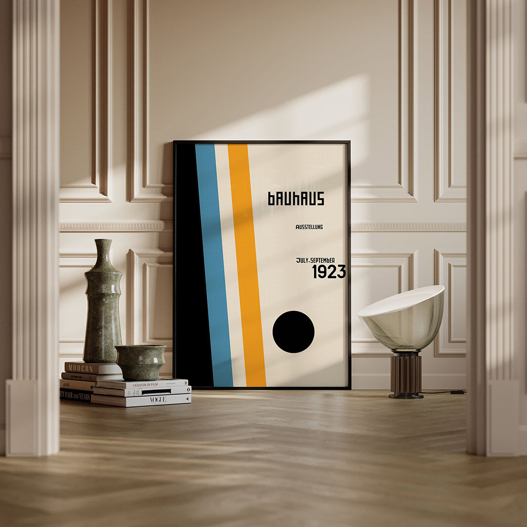 Vorm en kleurvlakken – moderne Bauhaus wandkunst als poster