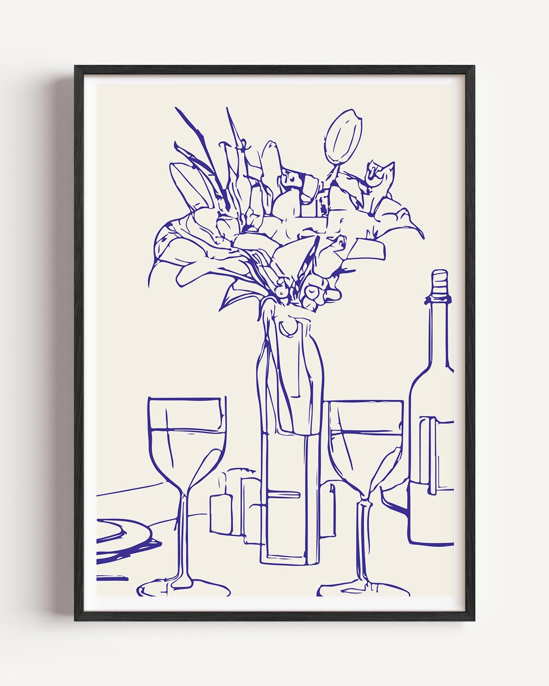 Stijlvolle Bloemstilleven – keuken portret poster als wanddecoratie