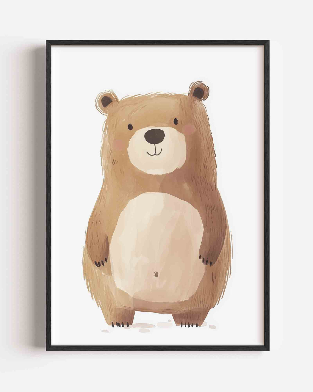 Schattige beer – kids portret poster als wanddecoratie